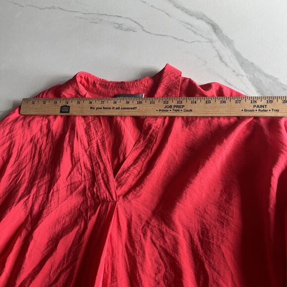 Mint Velvet Coral Collared Tunic Blouse V Neck Long Sleeve Women's Size XL EUC - Picture 3 of 11